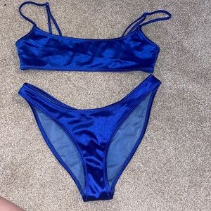 Triangl bikini set royal blue